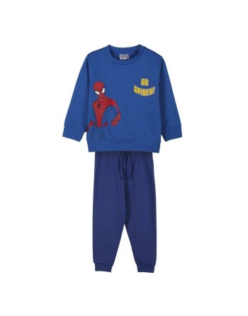 Træningsdragt til børn Spider-Man Blå