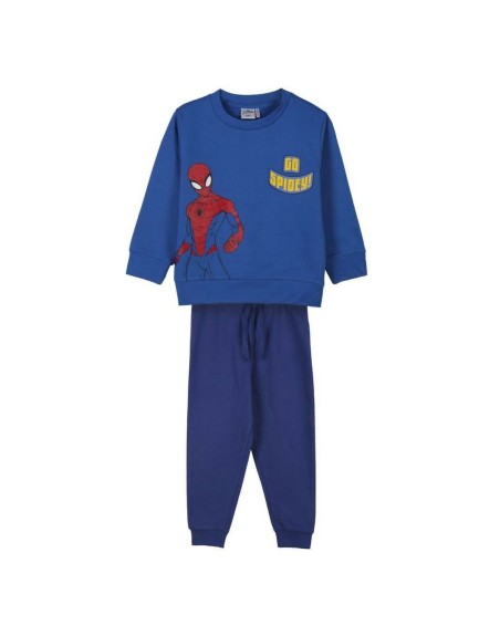 Træningsdragt til børn Spider-Man Blå