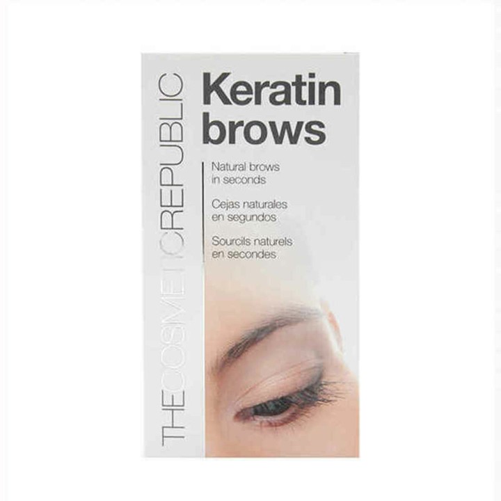 Behandling til Øjenbryn The Cosmetic Republic Keratin Kit Sort