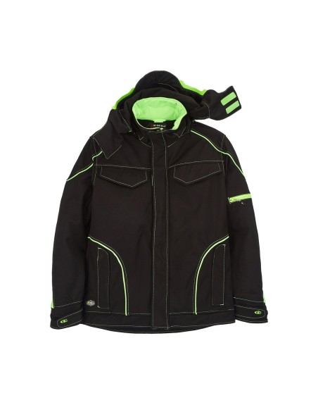 Jakke Cofra Tecka Lime Lys Sort (52)