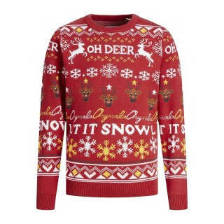 Unisex Trøje JORHOHO Jack & Jones 12221312  Rød