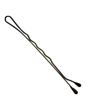 Hair Clips Eurostil art. 59 59 mm Black 72 Pieces