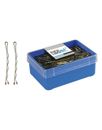 Hårklemmer Eurostil 8423029013578 70 mm Bronze (150 pcs)