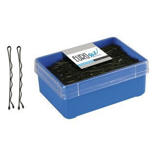 Hårklemmer Eurostil 8423029013561 65 mm Sort (150 pcs)