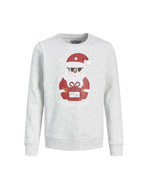Sweat sans capuche enfant Jack & Jones 12222091 Blanc