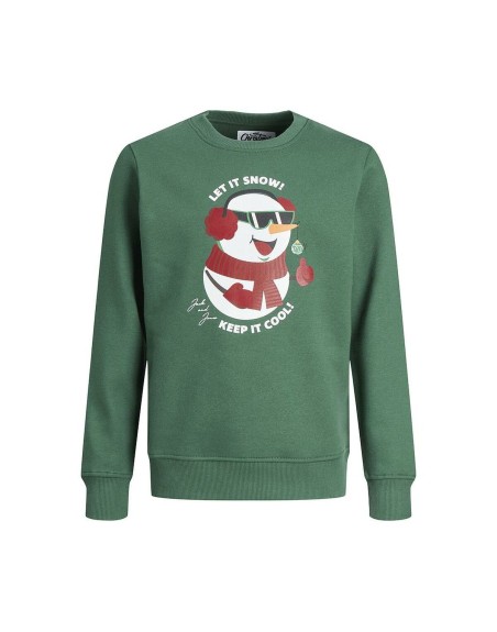 Felpa senza Cappuccio Bambino Jack & Jones 12222091 Verde