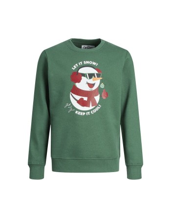 Sudadera sin Capucha Niño Jack & Jones 12222091 Verde