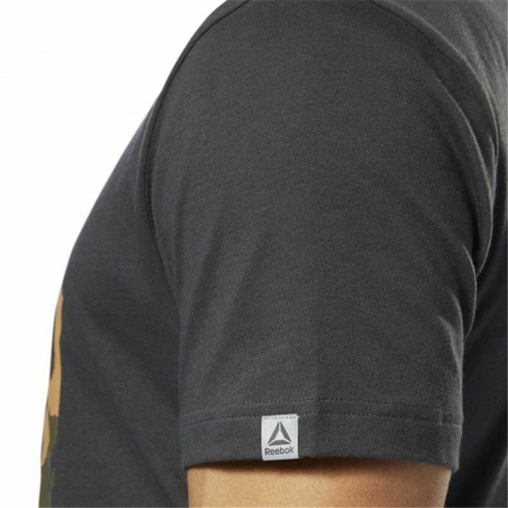 Maglia a Maniche Corte Uomo Reebok Sportswear Training Mimetico Nero