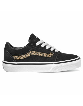 Chaussures casual enfant Vans Ward Suede Noir Léopard