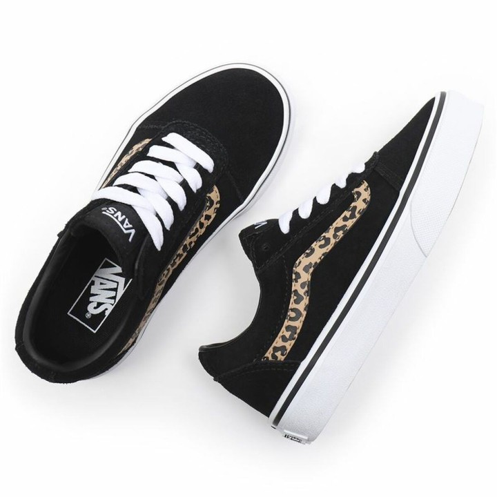 Kondisko til Børn Vans Ward Suede Sort Leopard