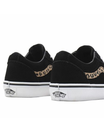 Jungen Sneaker Vans Ward Suede Schwarz Leopard
