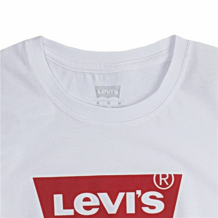 Maglia a Maniche Corte per Bambini Levi's Batwing Logo Bianco