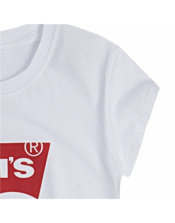 Maglia a Maniche Corte per Bambini Levi's Batwing Logo Bianco