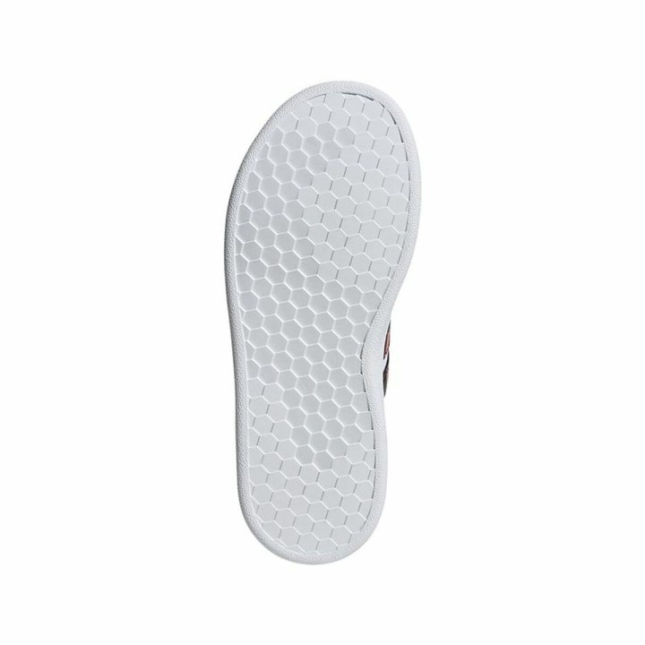 Sportssko til børn Adidas Grand Court Print Hvid