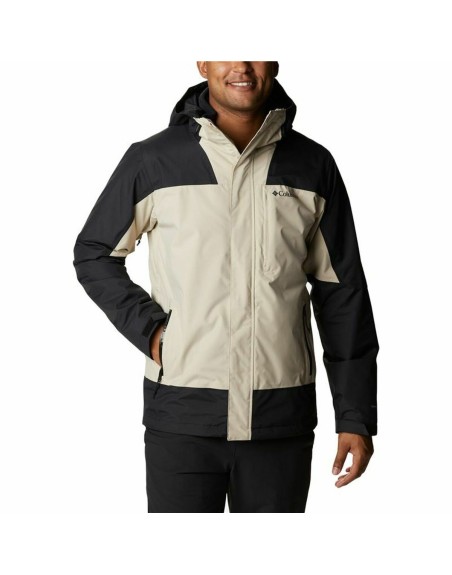 Adult-sized Jacket Columbia Electric Peak Black Beige 2-in-1 With hood