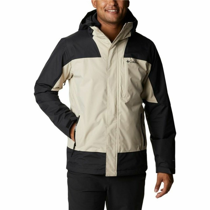 Jakke til Voksne Columbia Electric Peak Sort Beige 2-i-1 Med hætte