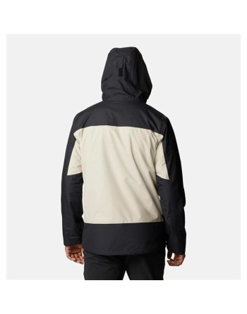 Jakke til Voksne Columbia Electric Peak Sort Beige 2-i-1 Med hætte