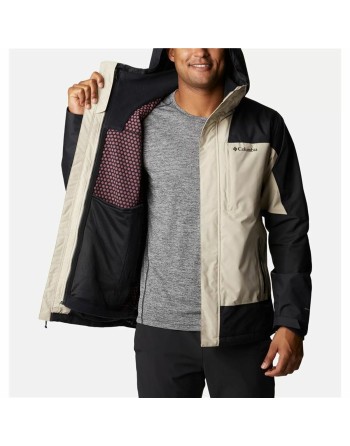 Jacke für Erwachsene Columbia Electric Peak Schwarz Beige 2-in-1 Mit Kapuze