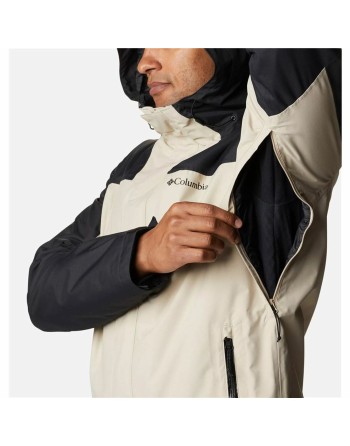 Veste pour adultes Columbia Electric Peak Noir Beige 2 en 1 Avec capuche