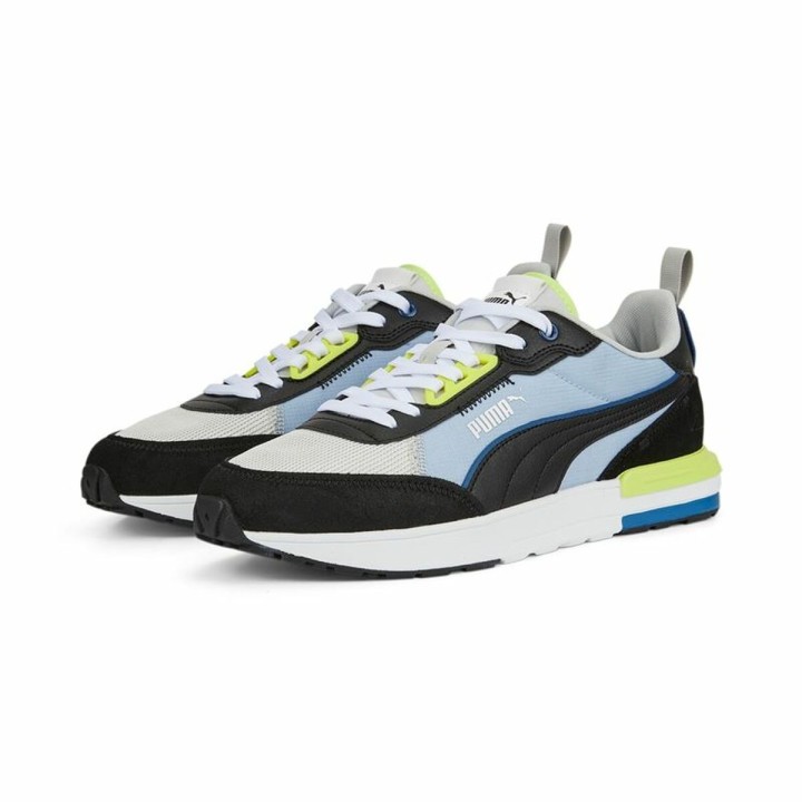 Scarpe da Tennis Casual Uomo Puma R22 Azzurro Giallo