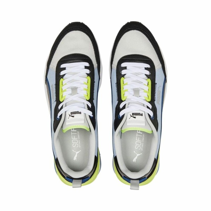 Scarpe da Tennis Casual Uomo Puma R22 Azzurro Giallo