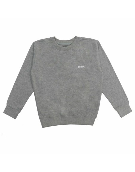 Jungen Sweater ohne Kapuze Softee Basic Grau