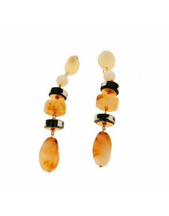 Boucles d´oreilles Femme Lola Casademunt Noir Beige Résine Laiton