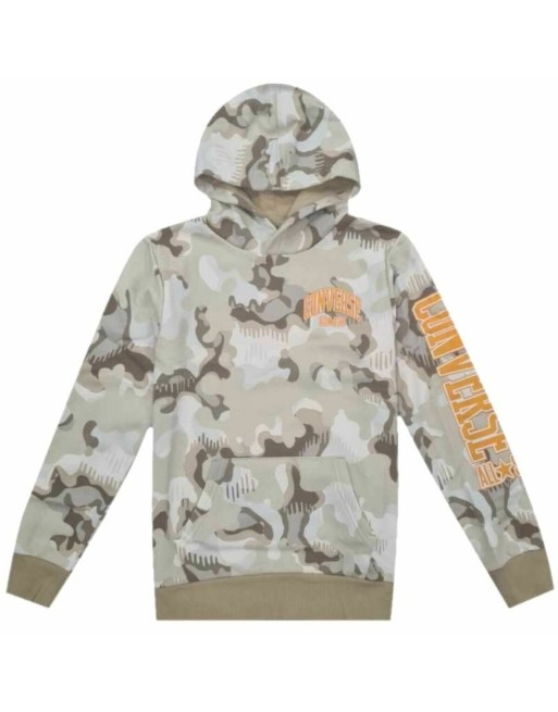 Sudadera con Capucha Niño Converse Polar Camouflage Beige
