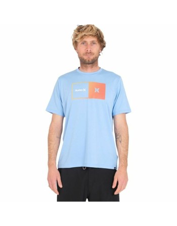 Men’s Short Sleeve T-Shirt Hurley Halfer Gradient UPF Blue