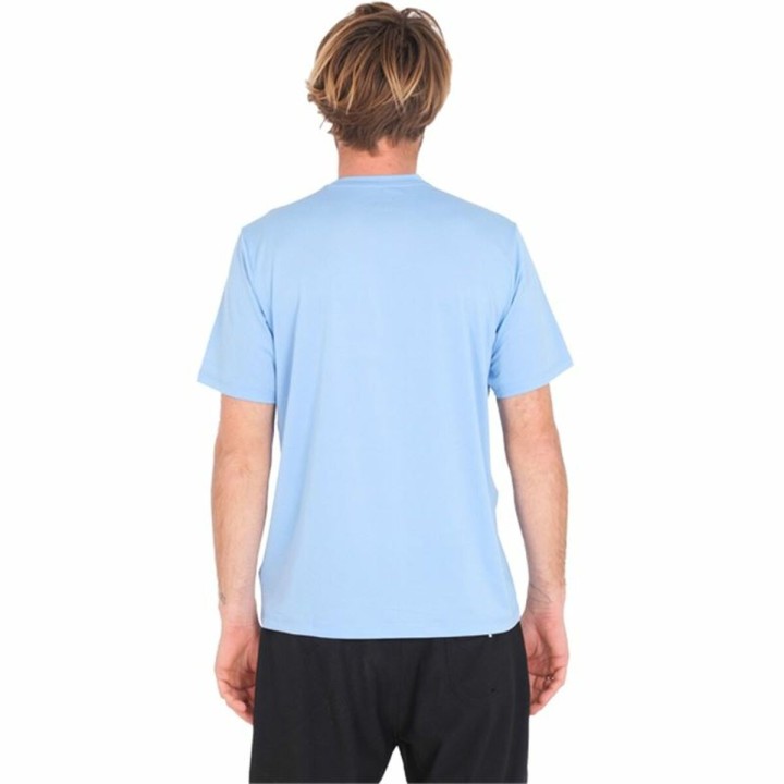 Kortærmet T-shirt til Mænd Hurley Halfer Gradient UPF Blå