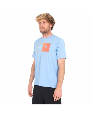 Herren Kurzarm-T-Shirt Hurley Halfer Gradient UPF Blau