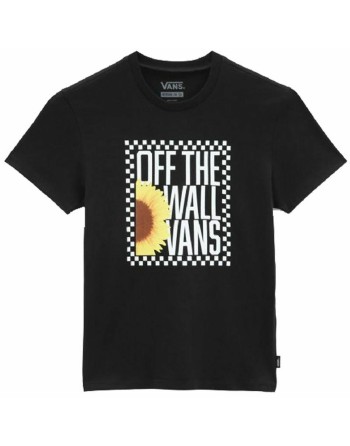 Maglia a Maniche Corte per Bambini Vans Sunlit Crew Nero