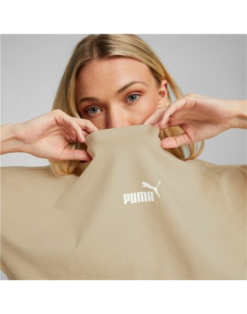 Maglia a Maniche Corte Donna Puma Colorblock Beige