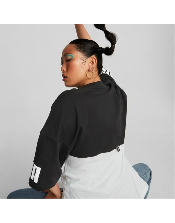 Kortærmet T-shirt til Kvinder Puma Power Colorblock Hvid Sort