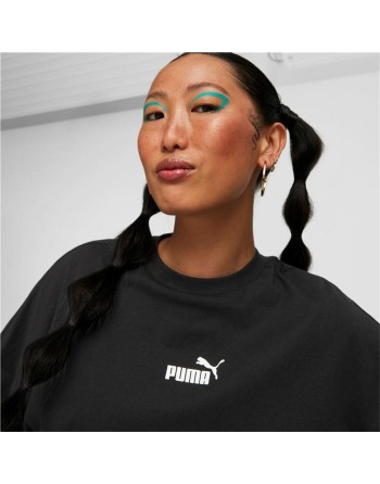 Kortærmet T-shirt til Kvinder Puma Power Colorblock Hvid Sort