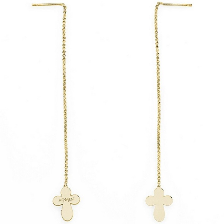 Pendientes Mujer Amen CROCE GOLD
