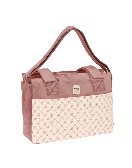 Taske til bleskift Safta Marsala Pink (46 x 26 x 15 cm)