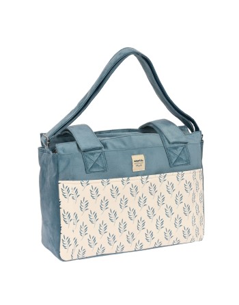Diaper Changing Bag Safta Leaves Turquoise (46 x 26 x 15 cm)