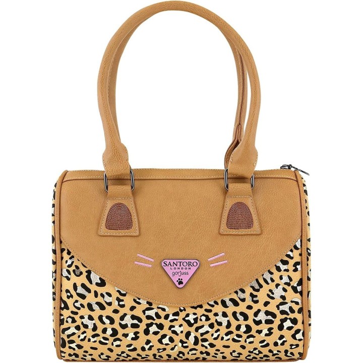Håndtaske Gorjuss Leopard (28 x 22 x 13 cm)
