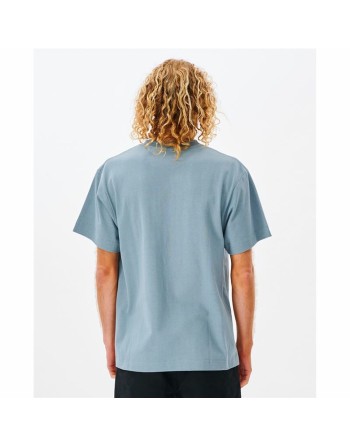 Men’s Short Sleeve T-Shirt Rip Curl Pocket Quality Surf  Blue
