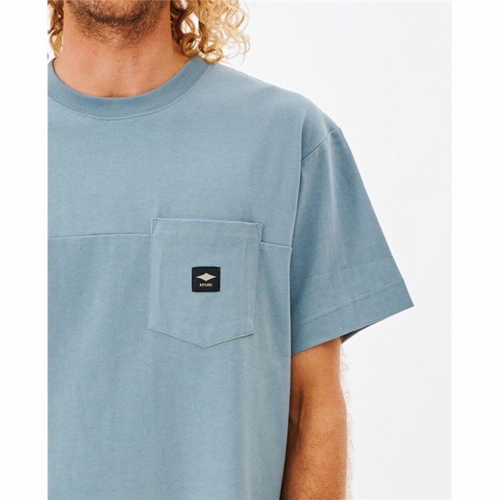 Kortærmet T-shirt til Mænd Rip Curl Pocket Quality Surf  Blå