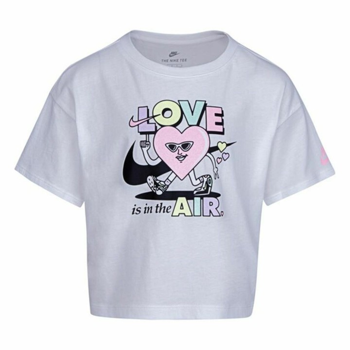 Maglia a Maniche Corte per Bambini Nike Knit Girls Lilla