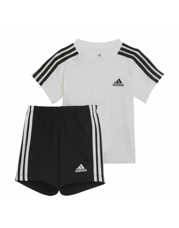 Sports Outfit for Baby Adidas Three Stripes Black White