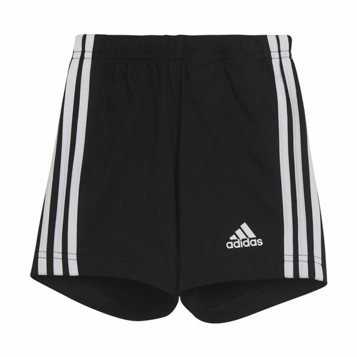 Sportstøj til Baby Adidas Three Stripes Sort Hvid