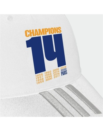 Sports Cap Adidas Real Madrid UCL Champions White (One size)