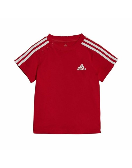 Ensemble de Sport pour Bébé Adidas Three Stripes Rouge