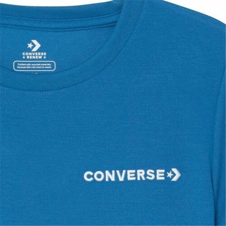 Kortærmet T-shirt til Børn Converse Field Surplus Blå
