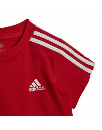 Ensemble de Sport pour Bébé Adidas Three Stripes Rouge