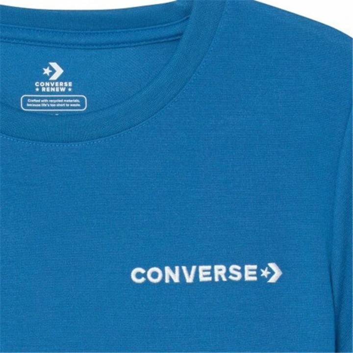 Kortærmet T-shirt til Børn Converse Field Surplus Blå