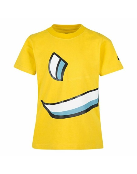 Short Sleeve T-Shirt Nike Swoosh Knockou Yellow
